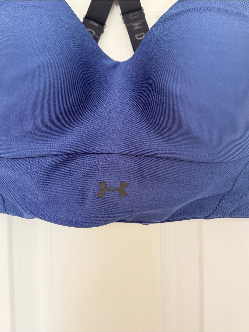 Under Armour Blue Racerback Sports Bra - Molded Cups - Picture 2 of 7